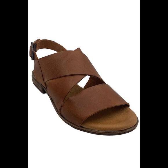 Miz Mooz Shoes - Miz Mooz Leather Ankle Strap Sandals Denver Brandy - Medium